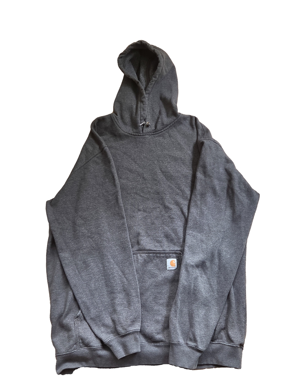 Carhartt Men's Charcoal Gray Hooded Sweatshirt, XL Tall